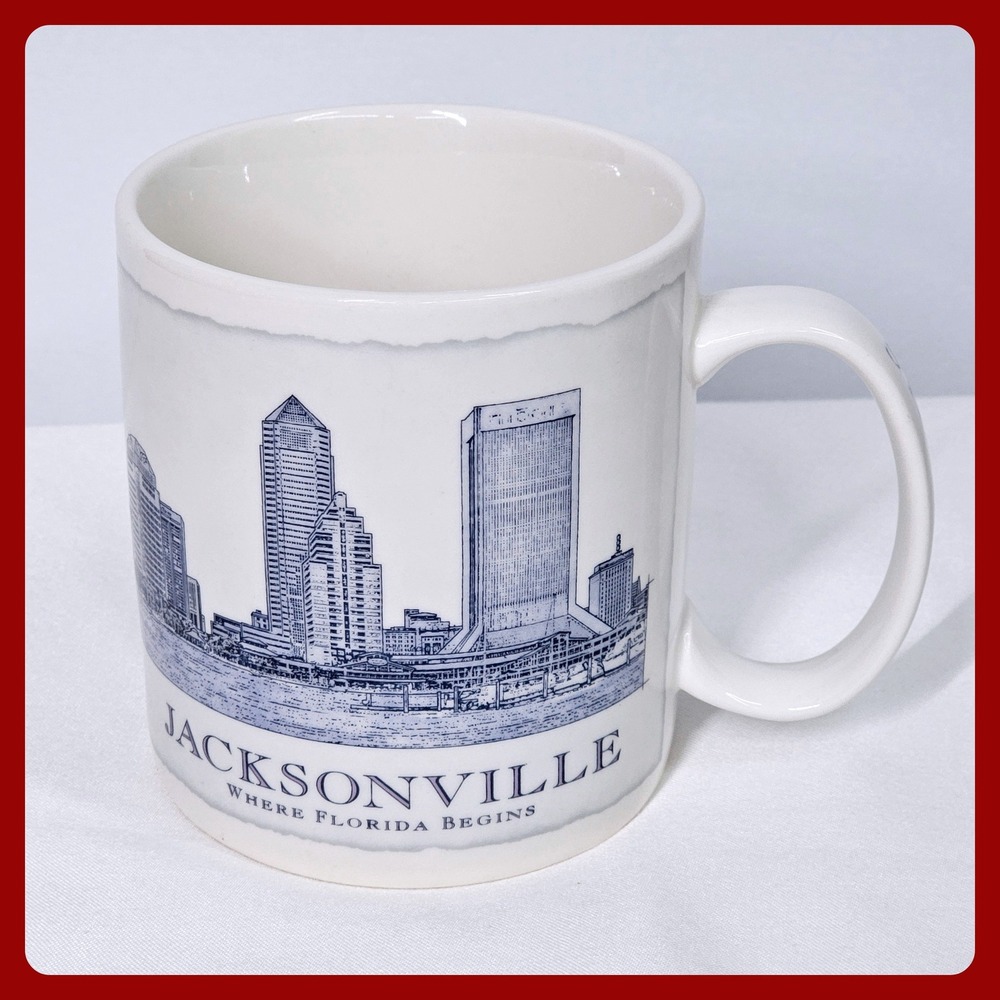 Starbucks Jacksonville Florida Skyline‎ 18oz Mug 2007 City Metropolitan Profile